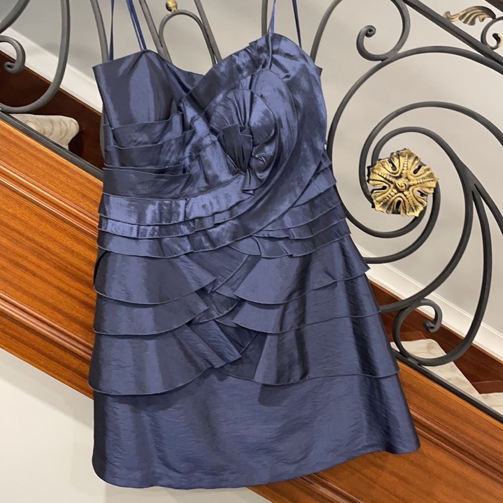 Max & Cleo Tiered Strapless Cocktail dress